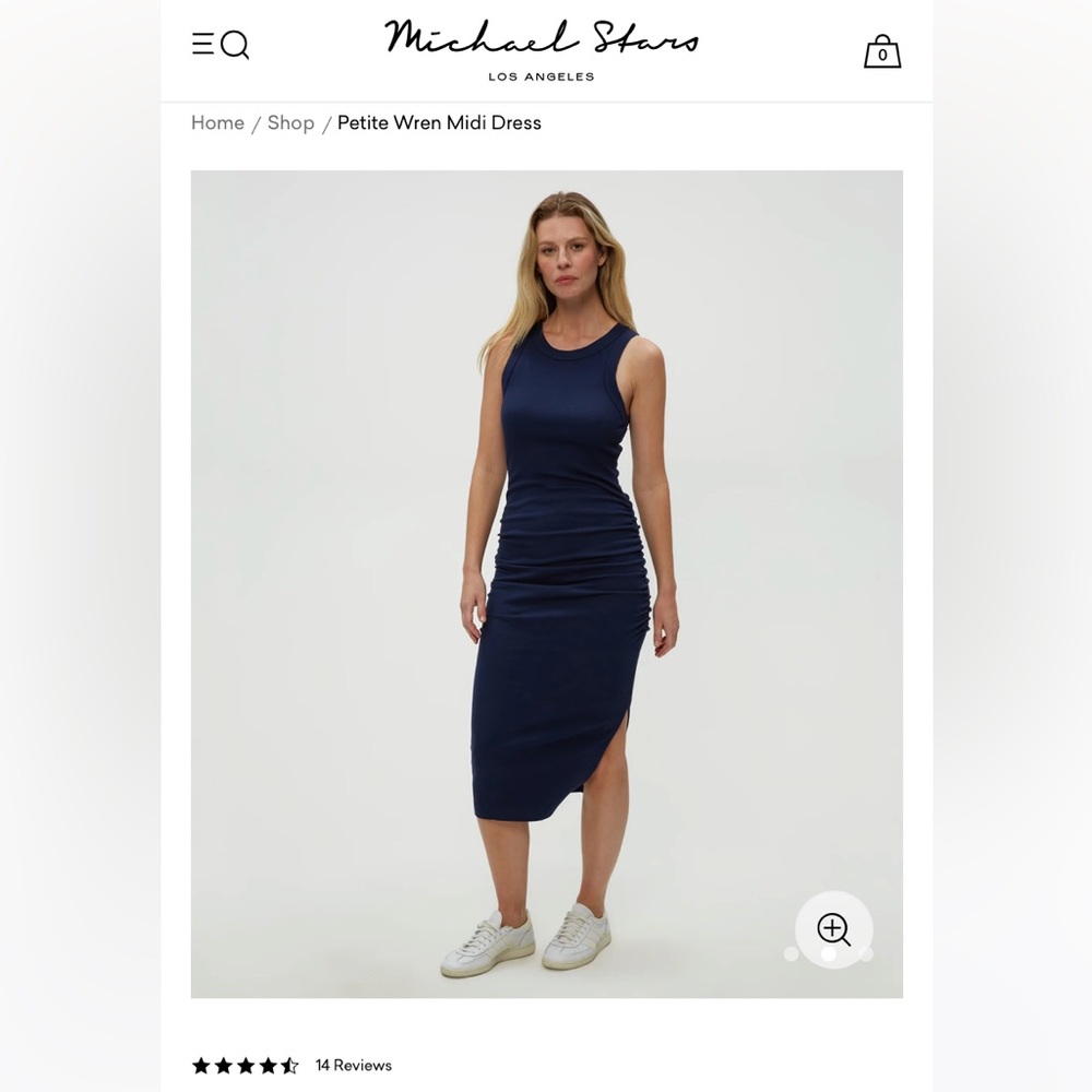 Michael Stars Wren Midi Dress - Navy